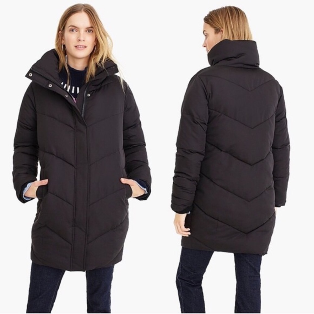 J. Crew Black Puffer Jacket